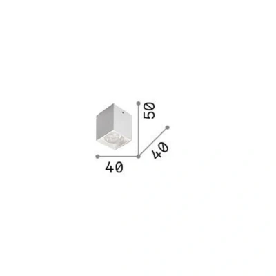 Afbeelding van Ideallux Ideal Lux downlight Dot Square zwart aluminium 3.000 K