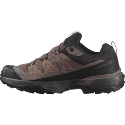 Afbeelding van Salomon X Ultra 360 GTX Outdoorschoenen, Dames, Maat: 39 1/3, Cognac/peppercorn/black Leer en textiel