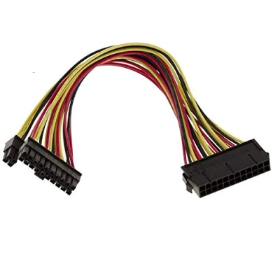 Afbeelding van KALEA INFORMATIQUE ATX 24 Pin Vrouwelijk naar Mannelijk of 20 + 4 ATX4 ATX20 ATX24 verlengsnoer 30cm