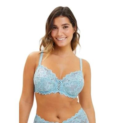 Afbeelding van SANS COMPLEXE BH met beugels van kant Arum dames Sterling blauw 105D, Blauw, 90D