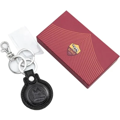 Afbeelding van AS Roma 163602 Sleutelhanger, uniseks, volwassenen, zwart, 8 x 6 4 cm
