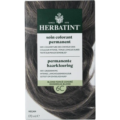 Afbeelding van Herbatint Permanente Haarkleuring Donker As Blond 6C