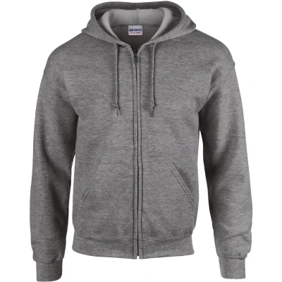 Afbeelding van Gildan Heavy Blend™ Adult Full Zip Hooded Sweatshirt GI18600 Graphite Heather XL