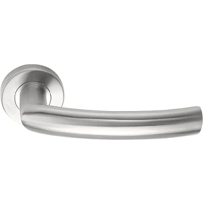 Afbeelding van Formani Deurkruk BASICS LB14 geveerd op rozet mat RVS