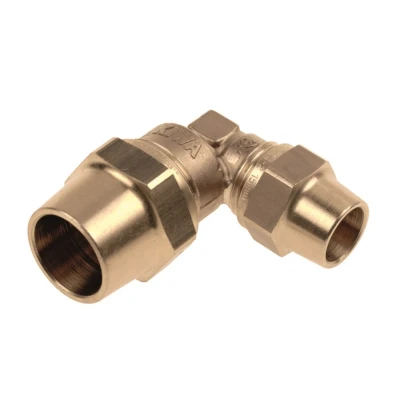 Afbeelding van Bonfix Belgas Messing verloopknie 28x22mm