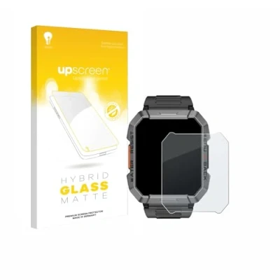Afbeelding van upscreen Schutzglas Schutzfolie Displayschutz Display Schutz Glas Folie matt, Smartwatch beschermfolie, Grijs