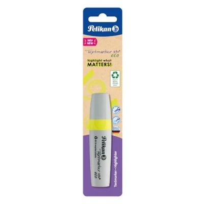 Afbeelding van Pelikan Markeerstift 490® eco, 1 stuk op blister, neon geel