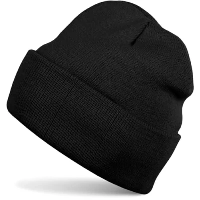 Afbeelding van styleBREAKER uniseks warme muts, fijn gebreide muts dubbel gebreid, winter 04024029, Farbe:Bordeaux rood