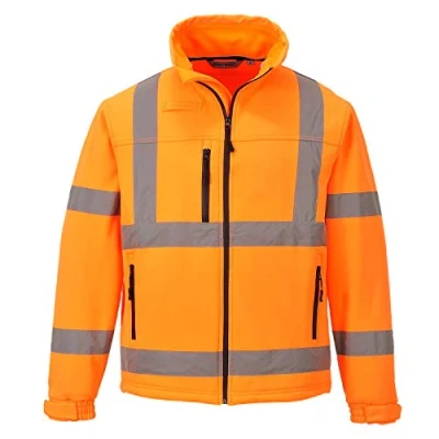 Afbeelding van Hi Vis Klassiek Softshell Jack (3L) maat Large, Orange