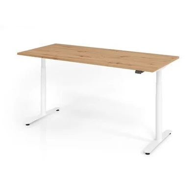 Afbeelding van XDLR 19 W 180x80 Bureau Elektrisch in hoogte verstelbaar. 180 x 80 Knoestige Eiken Tafelhoogte I verstelbaar