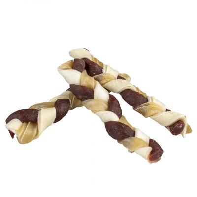 Afbeelding van Duvoplus Hondensnack Hond Chew! Twist `n Roll Twisters Rund 12,5cm S 3pcs Tray 3st