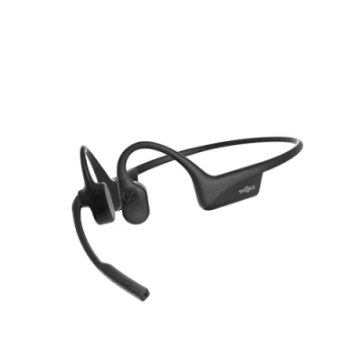 Afbeelding van SHOKZ OpenComm2 2025 Upgrade, hoofdtelefoon met beengeleiding, open ear oordopjes bluetooth en ruisonderdrukkende microfoon, draadloze oortelefoon voor werk, gesprekken, vergaderingen, autorijden