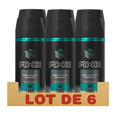 Afbeelding van 6er Pack AXE Deodorant / Body Spray ICE FALL Salie &amp; Mandarijn 150 ml