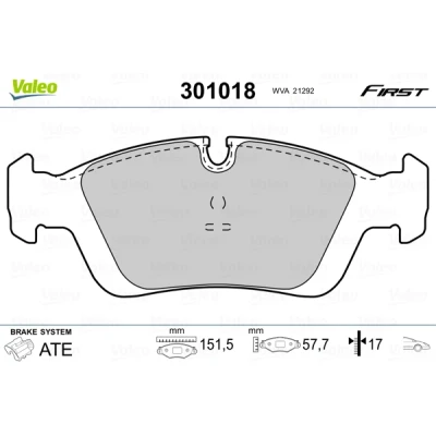 Afbeelding van Valeo Remblokset 301018