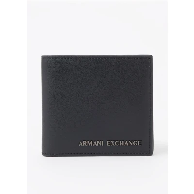 Afbeelding van Armani Exchange heren Portemonnee met logo in de kleur Zwart
