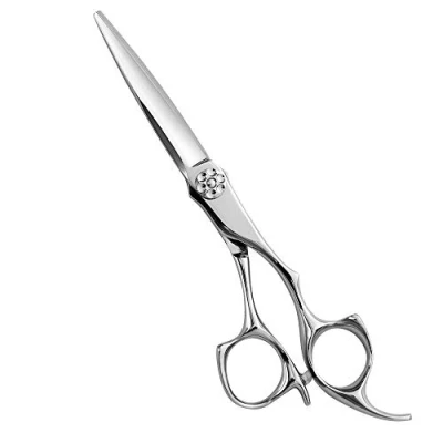 Afbeelding van AOLANDUO 6 Inch Pro Haar Schaar High End Aichi Staal Handgemaakte Snijden Scheermes Edge/Offset Ontwerp/Pro Ergonomisch voor Salon Stylisten Schoonheidsspecialisten en Kappers