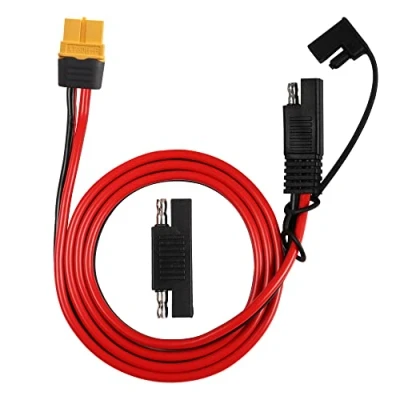 Afbeelding van MEIRIYFA SAE naar XT60 Connector Adapter Verlengkabel, XT 60 Vrouwelijk Kabel met 12AWG voor Solar Generator Power Station 1M