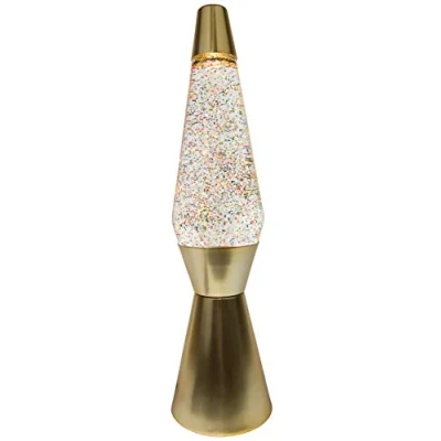 Afbeelding van Fisura Lavalamp Rustgevende Werking Mat Goud