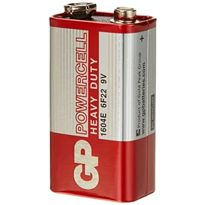 Afbeelding van GP 1604ER S1 PowerCell batterij Zn C 9V/6F22 (9V)