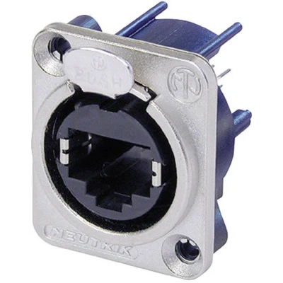 Afbeelding van Neutrik NE8FDV RJ45 dataconnector etherCon D serie Bus, recht Aantal polen: 8P8C Nikkel 1 stuk(s)