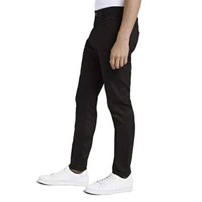 Afbeelding van TOM TAILOR Uomini Josh Regular Slim Jeans 1021011, 10246 Clean Raw Black Denim, 30W / 34L