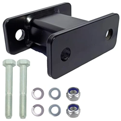 Afbeelding van XIMPLIO Trekhaak verlenging 100 mm haakverlenging adapter voor flens bal AHK 2 gaten 90 gatafstand