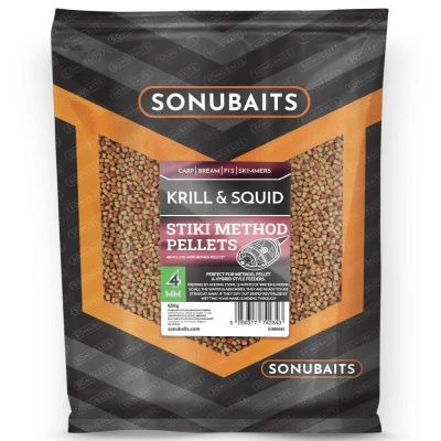 Afbeelding van Sonubaits Stiki Method Pellets 4mm (650g) Smaak : Krill &amp; Squid