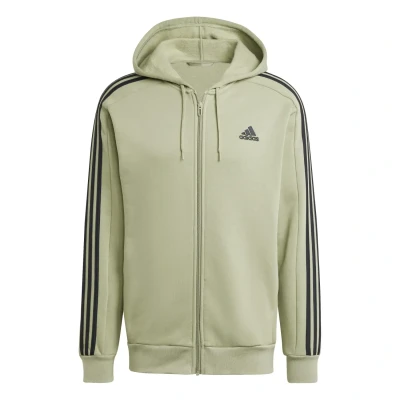 Afbeelding van adidas Heren Essentials Fleece 3 strepen Full Zip Hooded Track Top (pak van 1)