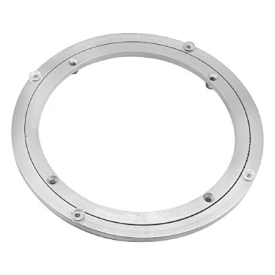 Afbeelding van Draaitafel van aluminiumlegering, Heavy Duty Lazy Susan Roterende Bearing Ronde Eettafel Gladde Draaibare Plaat Hardware, 10&#039;&#039;