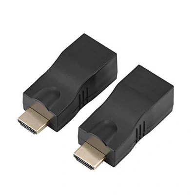 Afbeelding van 2x HDMI Extender Repeater 30m Naar RJ45 Netwerkkabel Converter via CAT 5e CAT6