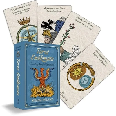 Afbeelding van Tarot Emblemata: Decoding Magical Symbolism (83 Full Color Cards and 192 Page Guidebook)