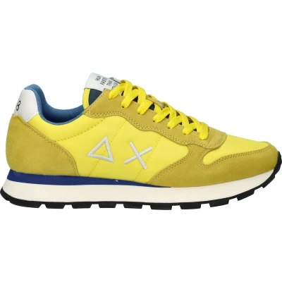 Afbeelding van Sun68 Tom Solid Nylon Men Lage sneakers Heren Geel Maat 41