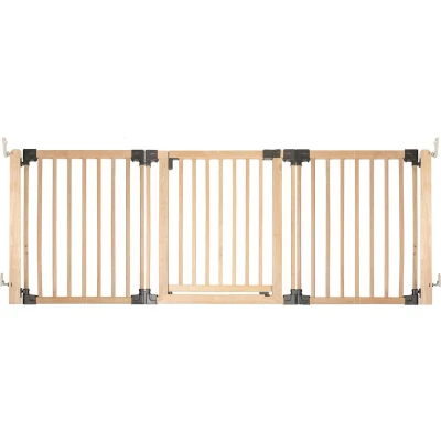Afbeelding van Bettacare Houten Flexibele Huisdierenbarrière met Meerdere Panelen Assortiment, Natuurlijk Hout, tot 216cm Breed (11 opties beschikbaar), Barrière voor Huisdieren Honden en Puppy&#039;s, Eenvoudige Installatie