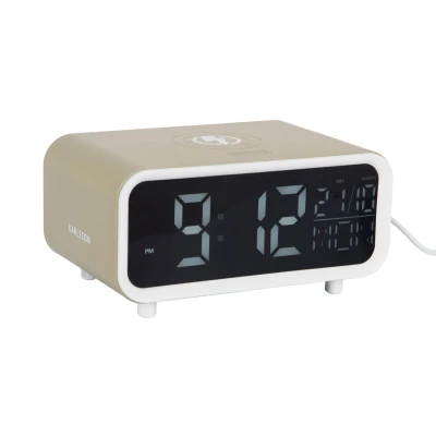 Afbeelding van Karlsson Wekker Chunky LED Met Telefoonoplader Tea Groen 17x11x8,6cm Nice thingZ alarmklok