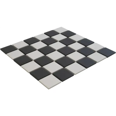 Afbeelding van The Mosaic Factory London Vierkant Chessboard Super White 4,8x4,8 cm