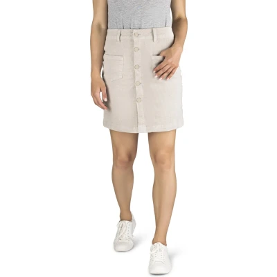 Afbeelding van DENIMFY Dames Rok DFAlina regular fit Beige L Volwassenen