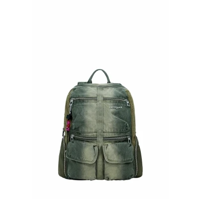 Afbeelding van Desigual Large Combined Rugzak, Dames, Maat: One Size, Green