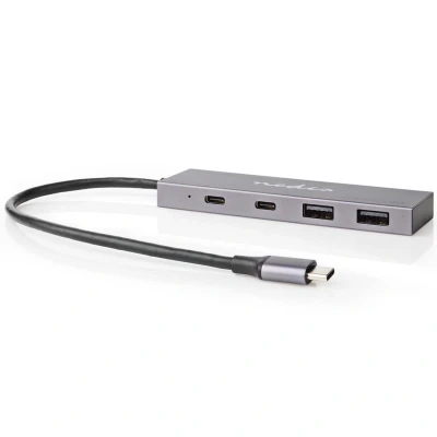 Afbeelding van USB C hub Nedis (USB naar 2 x A en C, Busgevoed)