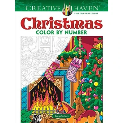 Afbeelding van Creative Haven Christmas Color by Number