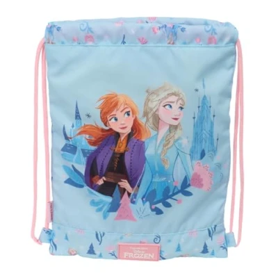 Afbeelding van Rugtas met Koordjes Frozen Ice magic Blauw 26 x 34 1 cm