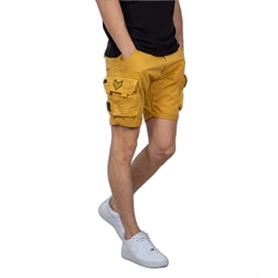 Afbeelding van Alpha Industries CREW Patch Shorts, Heren, Maat: 33, Wheat