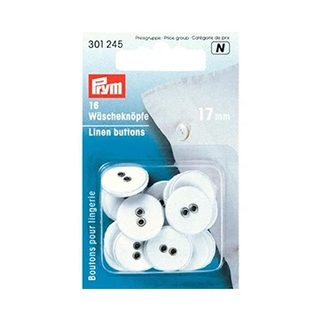Afbeelding van Prym Linnenknopen 17mm Wit