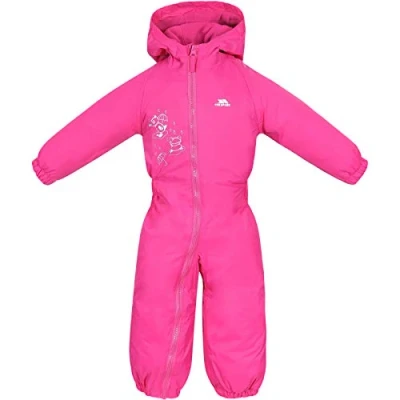 Afbeelding van Trespass Unisex kinderen DRIPDROP waterdicht regenpak met capuchon, roze (Gerbera), 6/12 maanden