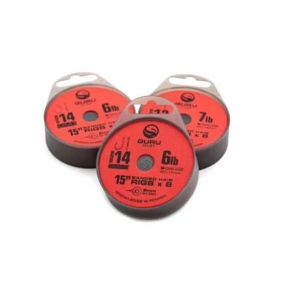 Afbeelding van Guru Super MWG Bait Band Rigs 4&quot; &amp; 15&quot; Onderlijnen 12 Maten (38cm) Haak 10 0.19mm