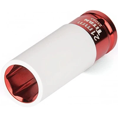 Afbeelding van Titan 21093 21mm 1/2&quot; Drive Non Marring Deep Lug Nut Socket