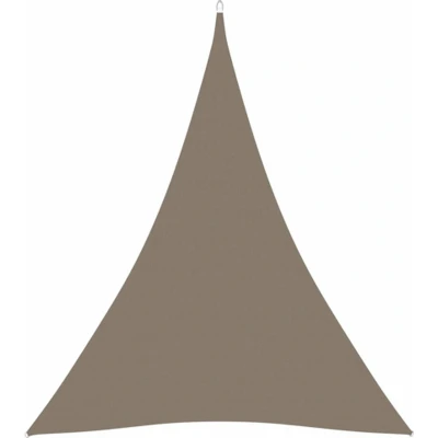 Afbeelding van vidaXL Zonnescherm driehoekig 4x5x5 m oxford stof taupe