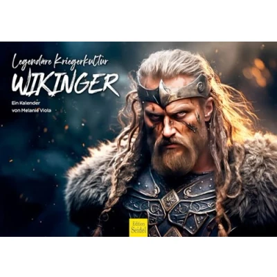 Afbeelding van Edition Seidel Premium kalender Viking 2025 formaat DIN A3 wandkalender Scandinavië legendarische krijgercultuur krijger fantasy Melanie Viola