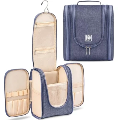 Afbeelding van BOACAY Hangende Reistoilettas voor Dames en Heren, Make Up Tas, Douche Wastas, Organizerset Cosmetica, Benodigdheden, Reisaccessoires