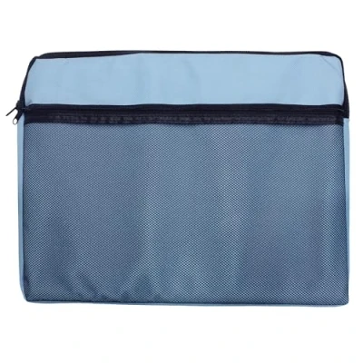 Afbeelding van Canvas ritszak A4 blauw