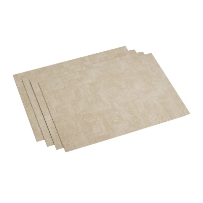 Afbeelding van Placemat Vegan Leather Rechthoekig 43x 30 Beige